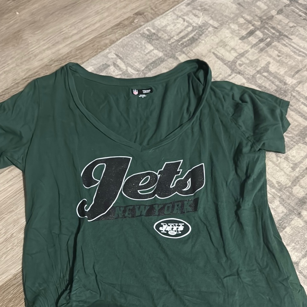 Team Apparel Dark Green New York Jets Tee Womens XL